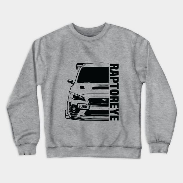 Subaru STI Car - Impreza WRX Raptor Eye Modified JDM Car Crewneck Sweatshirt by JDM-Rey